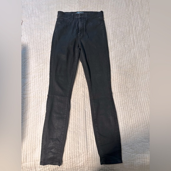 B(air) black high sheen skinny Jean - Picture 1 of 2